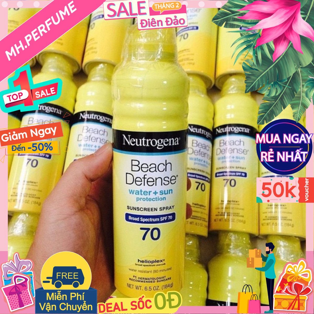 🌱 Kem chống nắng Neutrogena dạng xịt SPF 70 🌱