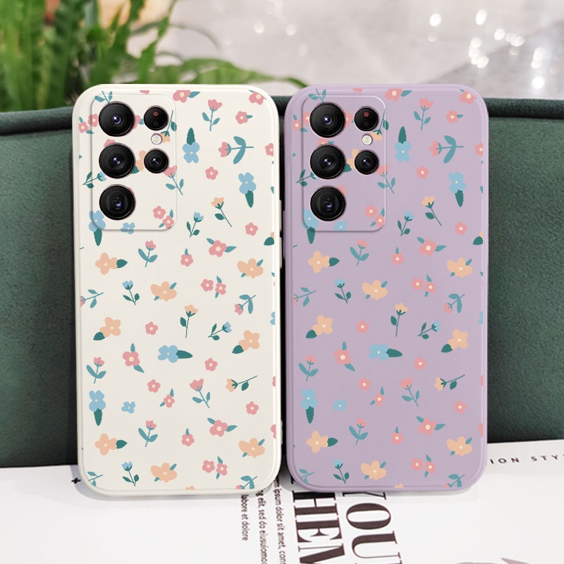 Ốp Điện Thoại Họa Tiết Hoa Mini Thời Trang Cho Samsung Galaxy S23 S22 Ultra Plus