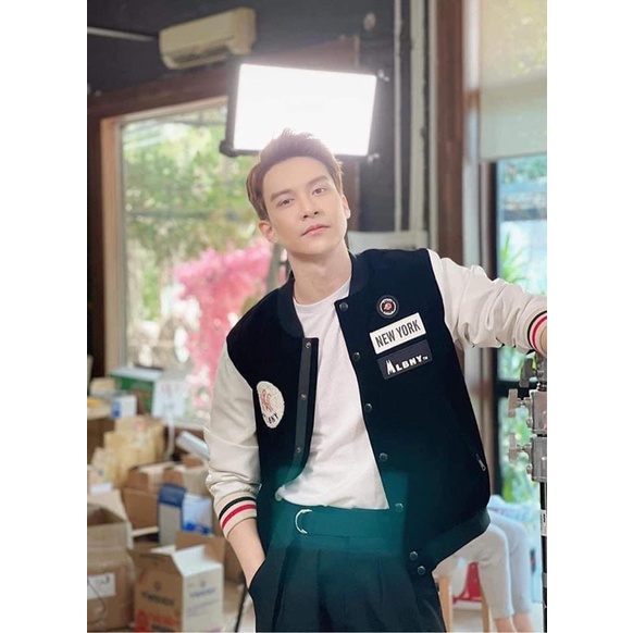 ÁO KHOÁC BÓNG CHÀY MLBNY NHUNG TĂM - ÁO KHOÁC THỂ THAO BOMBER - VARSITY JACKET
