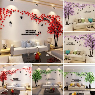 Decal dán tường hình cây 3d cao cấp sang trọng trang trí ngôi nhà đẹp mắt