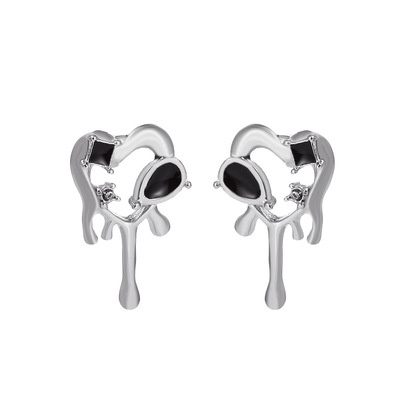 Khuyên Tai Hình Trái Tim Phong Cách Hip hop Ngọt Ngào Cá Tính