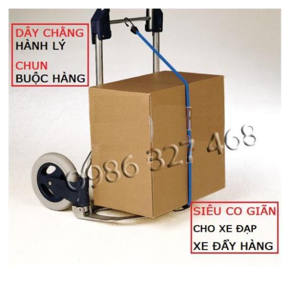 [DÒNG NHẬP- Siêu Co Giãn] Dây Ràng Đồ Xe Máy, Dây Chằng Hàng Cho Xe Đẩy Hàng, Xe Đạp Leo Núi