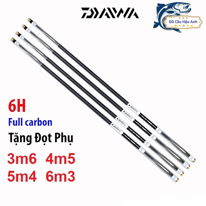 Cần Câu Tay 6H Daiwa HAMON 3m6 - 6m3 Full carbon siêu nhẹ đồ câu cá