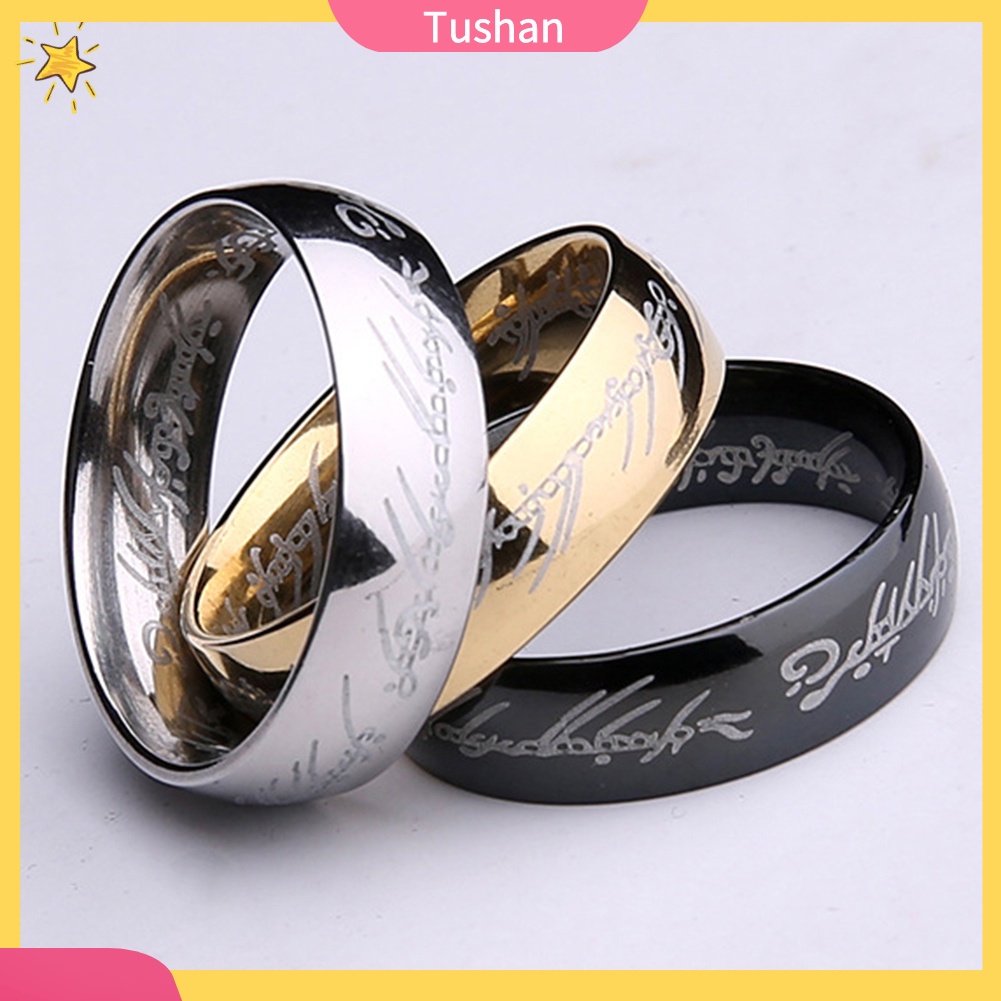 Nhẫn Thời Trang Bằng Thép Không Gỉ Cho Nam &amp; Nữ