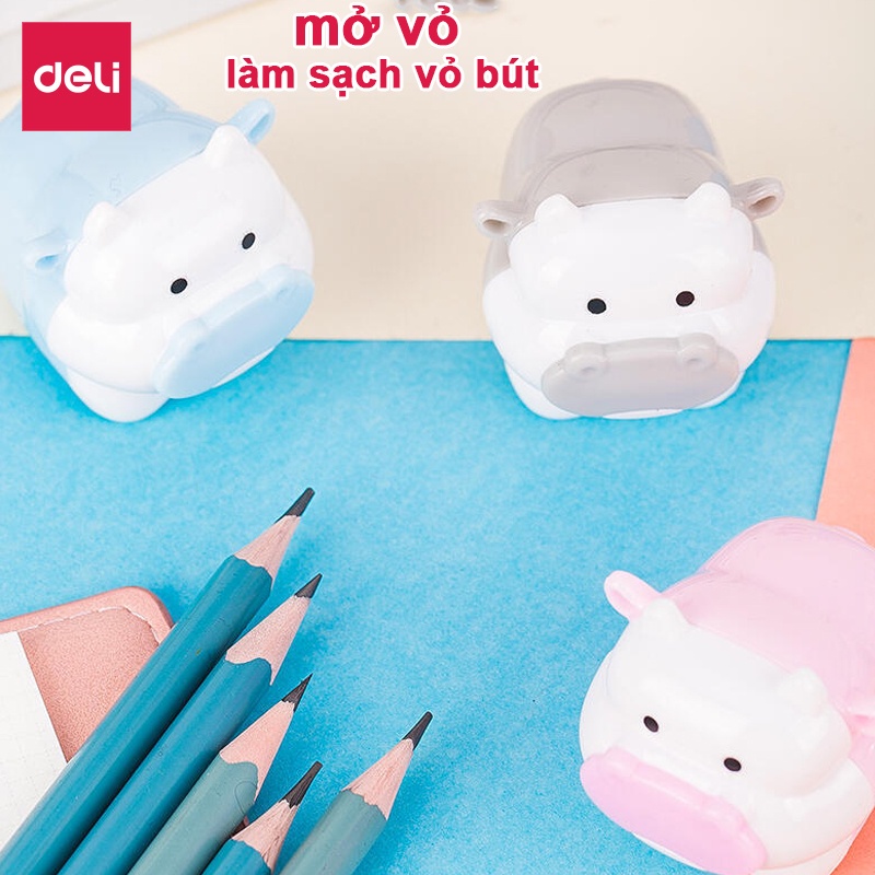 Đồ Gọt Bút Chì - Chuốt bút chì Deli hình chú bò dễ thương cho bé
