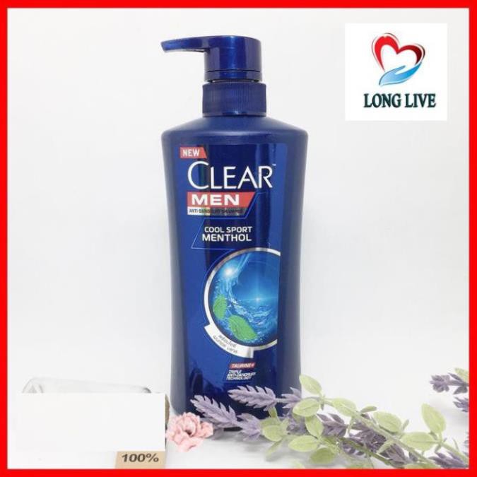 Dầu gội Thái Lan Clear Men cool sport method bạc hà 450ml