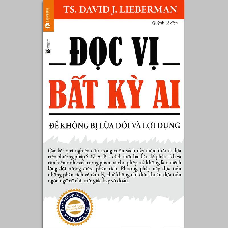 Sách - Đọc Vị Bất Kỳ Ai - Để Không Bị Lừa Dối Và Lợi Dụng - Tái bản 2019