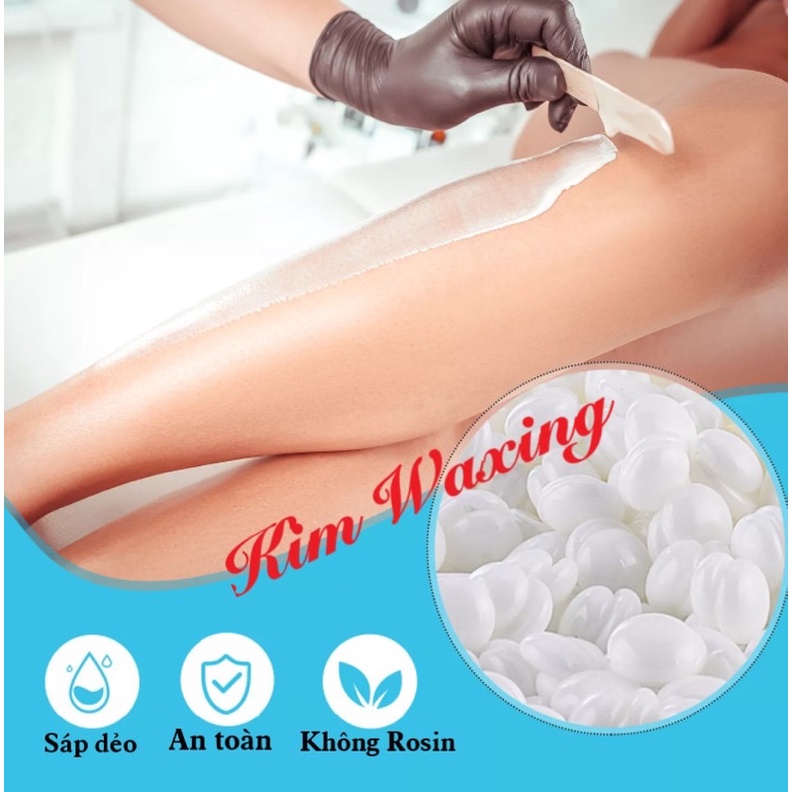 Sáp wax lông Hard wax bean Bluezoo Gạo Sáng da dưỡng trắng Da nhạy cảm