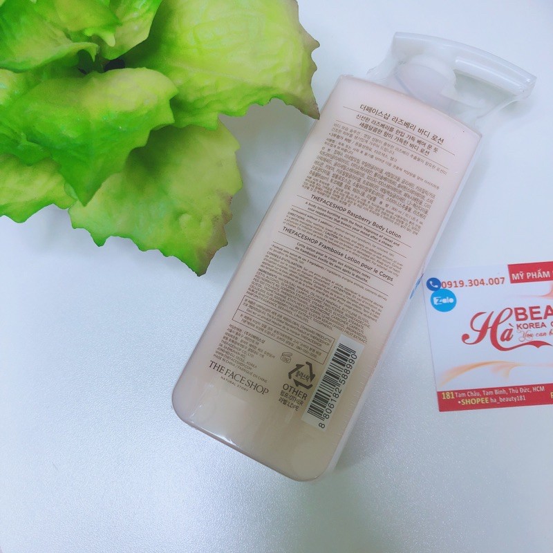 [The Face Shop AUTH] Sữa Dưỡng Thể Chống Lão Hóa RASPBERRY BODY Lotion 300ml TFSN20 | BigBuy360 - bigbuy360.vn
