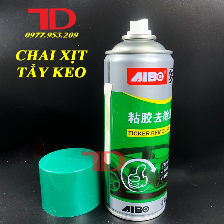 BÌNH XỊT ĐA NĂNG TẨY RỬA CÁC VẾT KEO DÍNH AIBO, CHAI XỊT TẨY KEO AIBO 450ML