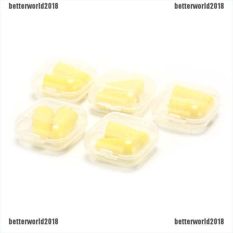 [Better] soft foam ear plugs tapeRed travel sleep noise sound Reduction earplugs [World]