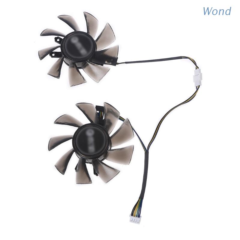 Set 2 quạt tản nhiệt T129215BU VGA cho GALAX GTX 1060 KFA2 GTX 1060 4Pin 12V 0.50A Fan