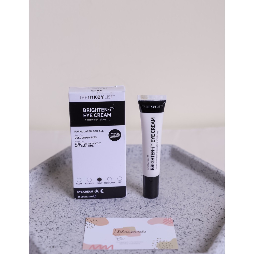 Kem mắt The INKEY List Brighteni Eye Cream