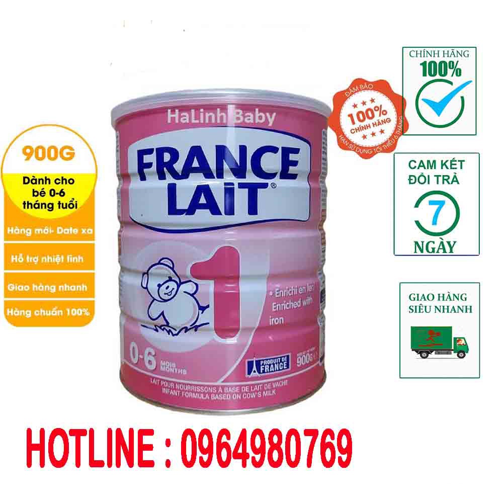 Sữa Bột France Lait số 1 Lon 900g