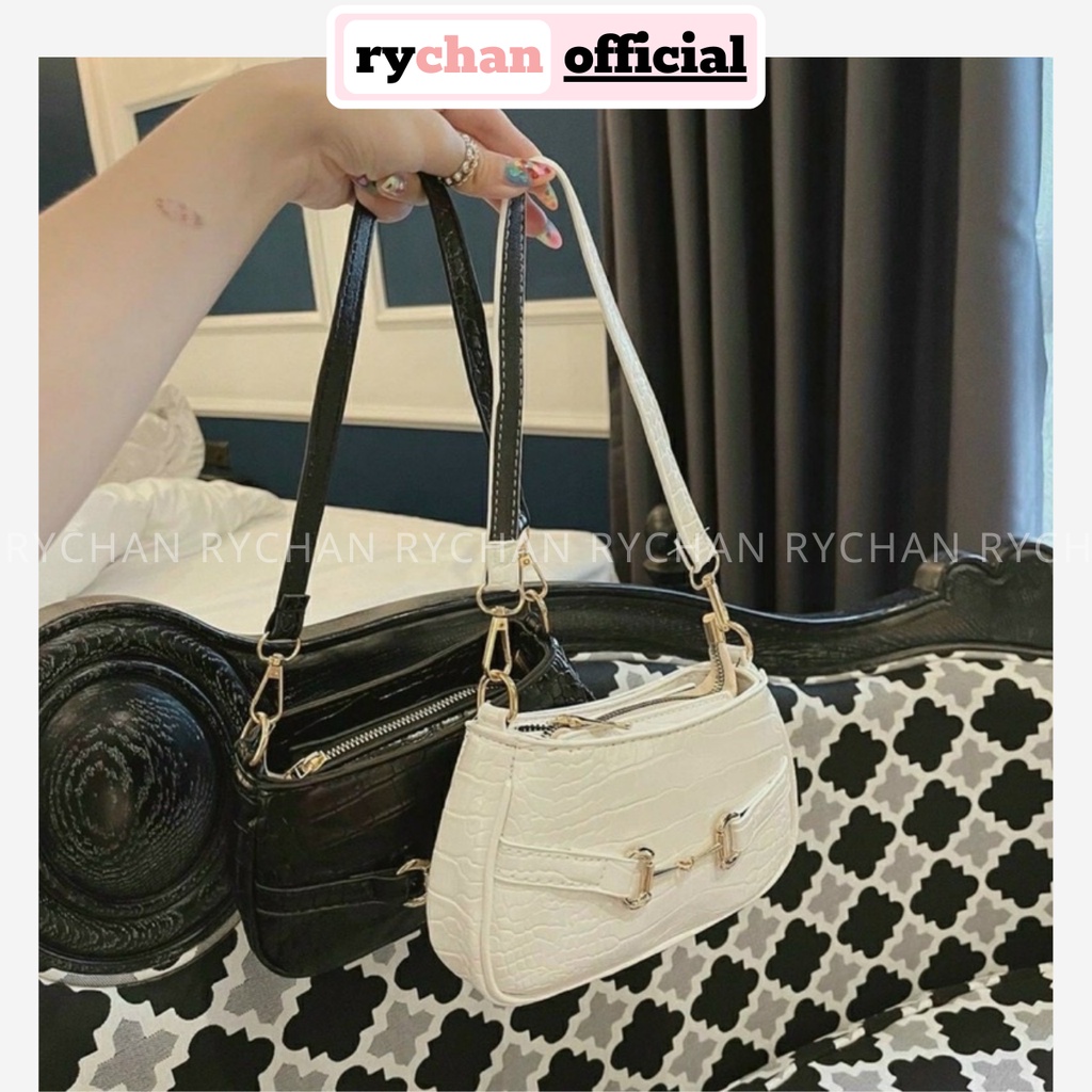 Túi Xách Kẹp Nách Da Rắn Ngọc Trinh Size 20
