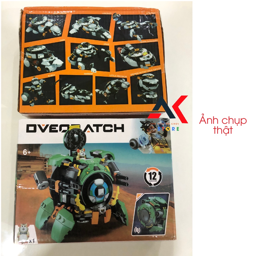 Đồ Chơi Lắp Ráp verwatch Mô Hình Wrecking Ball (Hammond) Chuột Hamster, Người Sắt, Đội Trưởng Mỹ 12in1