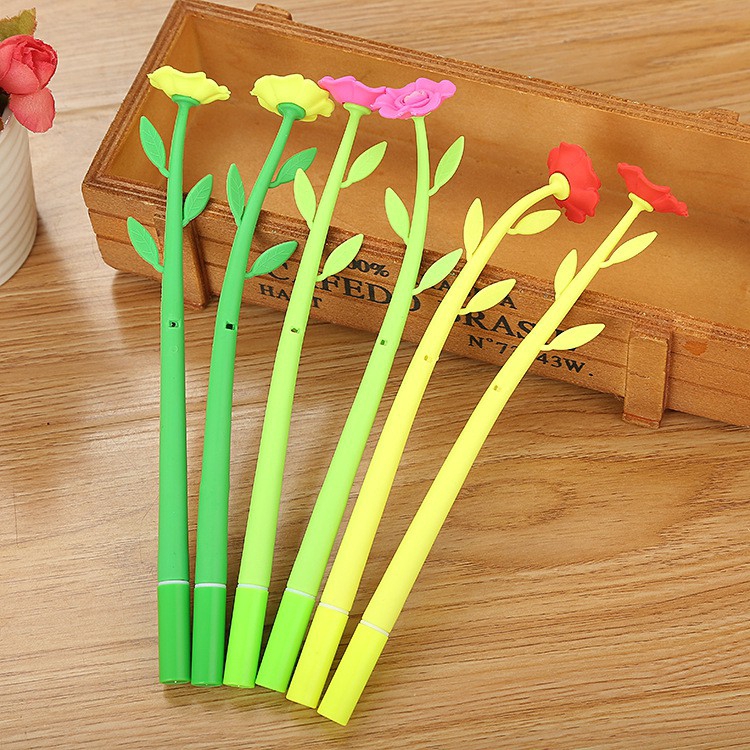 Bút mực thiết kế hình hoa trà xinh xắn tiện dụng