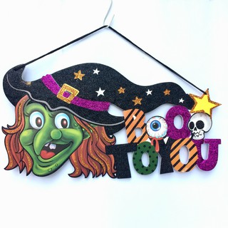 Bảng xốp treo ngang  trang trí Halloween ( nhiều mẫu )