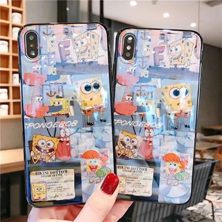 Ốp lưng iphone 11 11 pro max xr xs max x xs spongebob soft tpu glossy