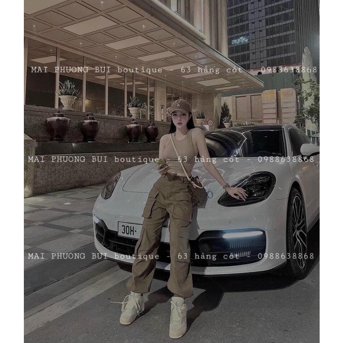 Set áo balo quần kaki túi hộp