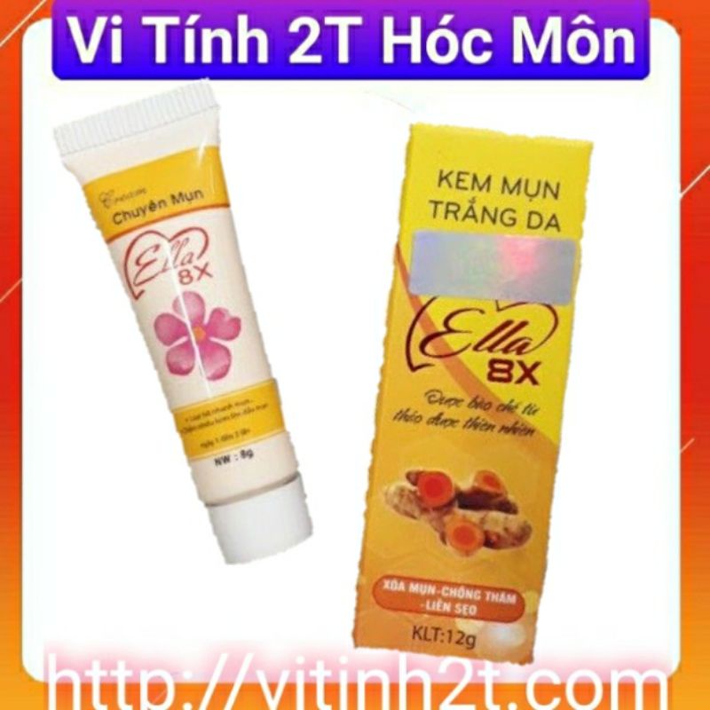 kem trắng da mụn Ella 8x chính hãng