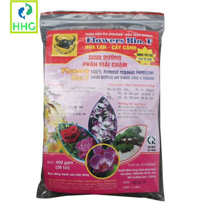PHÂN ĐẦU TRÂU TAN CHẬM FLOWERS BIO.F 400G