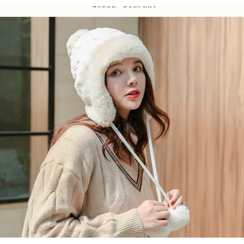 MŨ LÔNG CỪU PHONG CÁCH HÀN QUỐC MÃU MỚI SIÊU ĐẸP CỰC ẤM