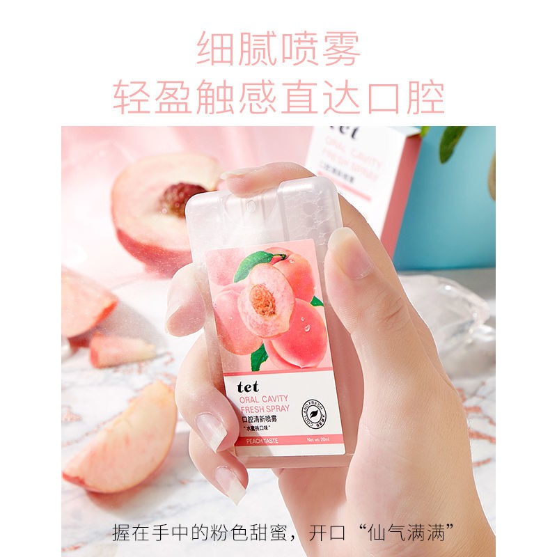 Bình Xịt Làm Hơi Thở Thơm Mát Bảo Vệ Răng Hương Đào 20ml