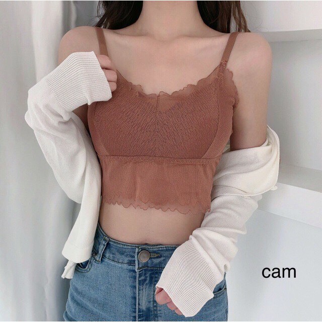ÁO HAI DÂY VIỀN REN