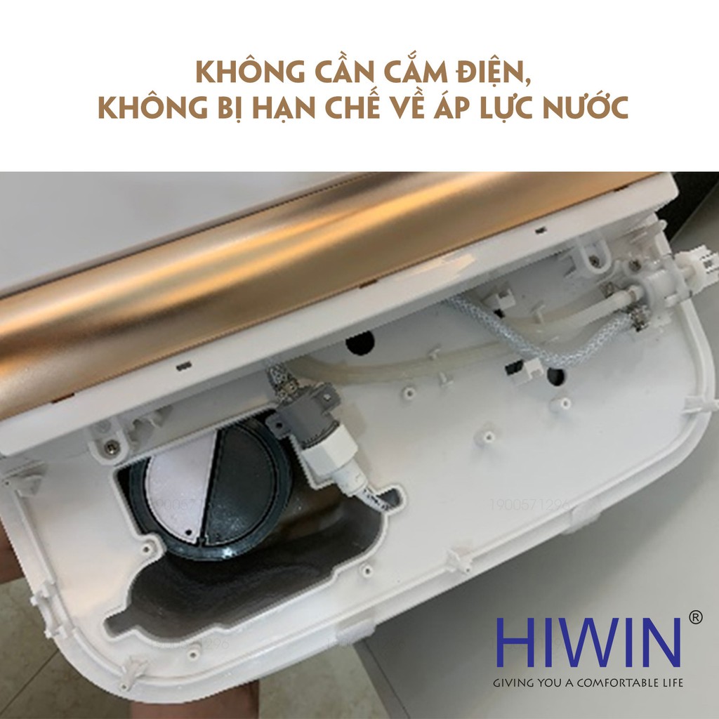 Bồn cầu két nước âm có vòi xịt rửa vệ sinh cao cấp Hiwin MT-240 (665*390*510mm)