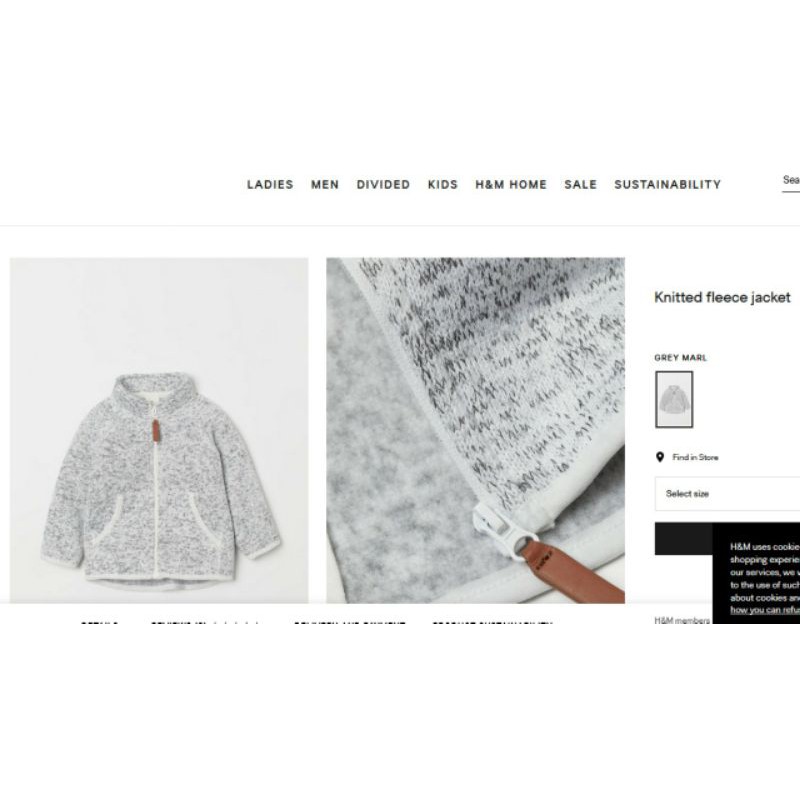 Áo khoác H&M cho bé trai bé gái