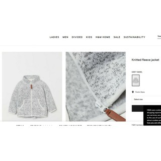 Áo khoác H&M cho bé trai bé gái (size 2-12Y)