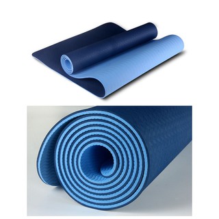 ⚡️HÀNG CAO CẤP - CHỐNG TRƯỢT⚡️THẢM TẬP YOGA CAO SU NON LOẠI 1  SIÊU ÊM - TPE 2 LỚP- TẶNG TÚI ĐỰNG + DÂY BUỘC