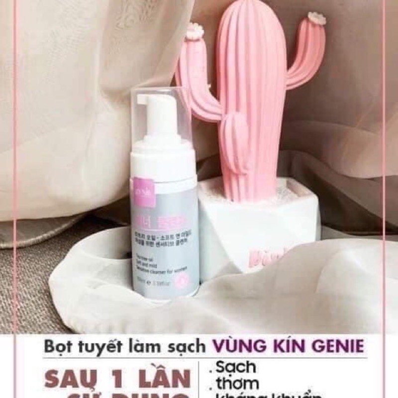 [ Mua 1 tặng Voucher 20k, tặng 1 Mask Collagen 40k] Dung dịch vệ sinh vùng kín Genie- Tinh Chất Làm Sạch Vùng Kín