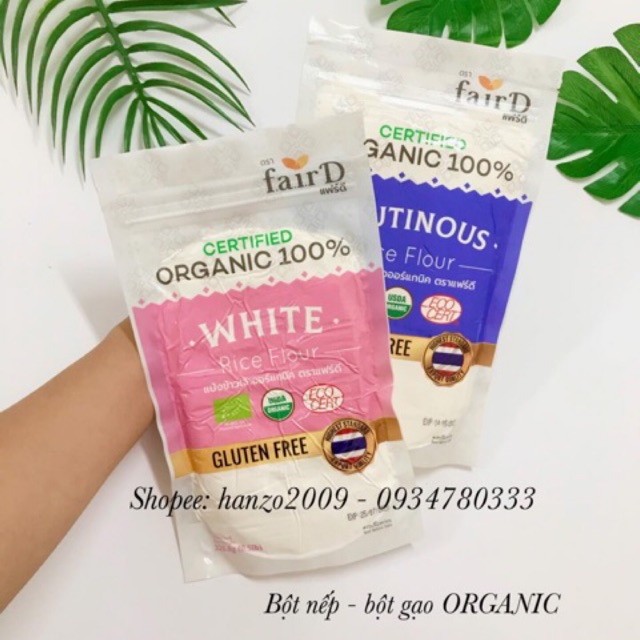 Bột nếp/bột gạo organic hữu cơ cho bé ăn dặm