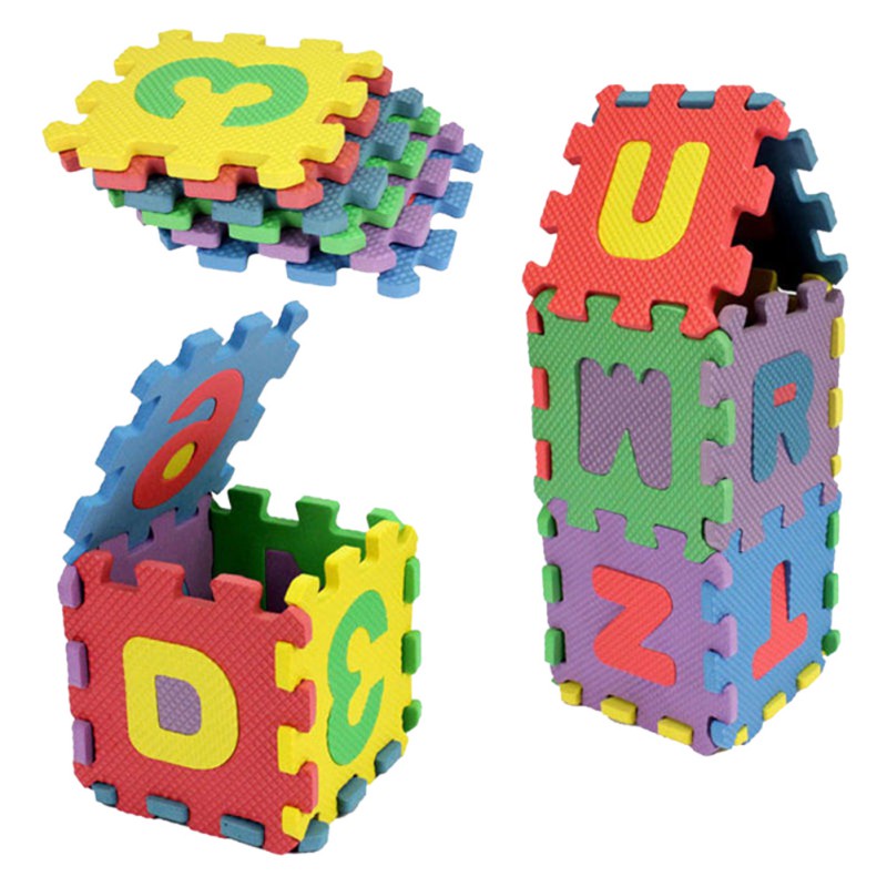 Set 36 Tấm Thảm Mini Trải Sàn Mềm Mại Cho Bé Tập Bò