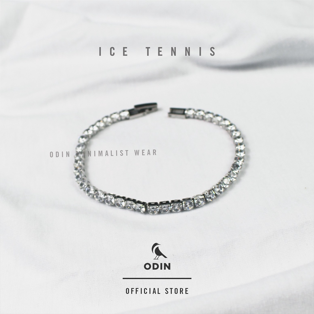 Vòng tay ODIN - Ice Tennis I Thép Titan đính đá CZ - KHÔNG GỈ - KHÔNG XUỐNG MÀU