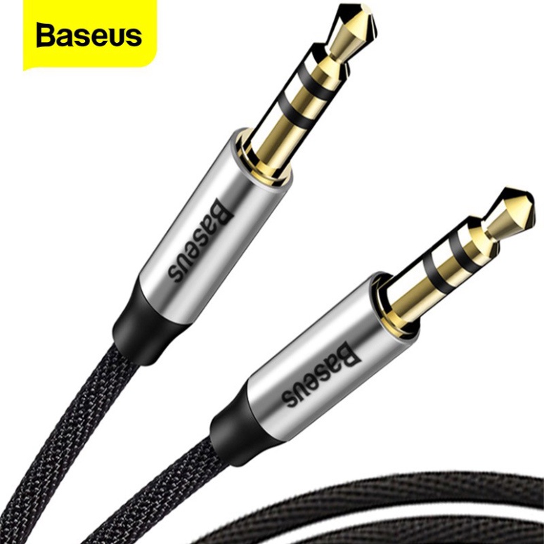 Dây cáp âm thanh AUX Baseus nối dài đầu cắm 3.5mm cho Samsung S10 sử dụng cho loa/ô tô