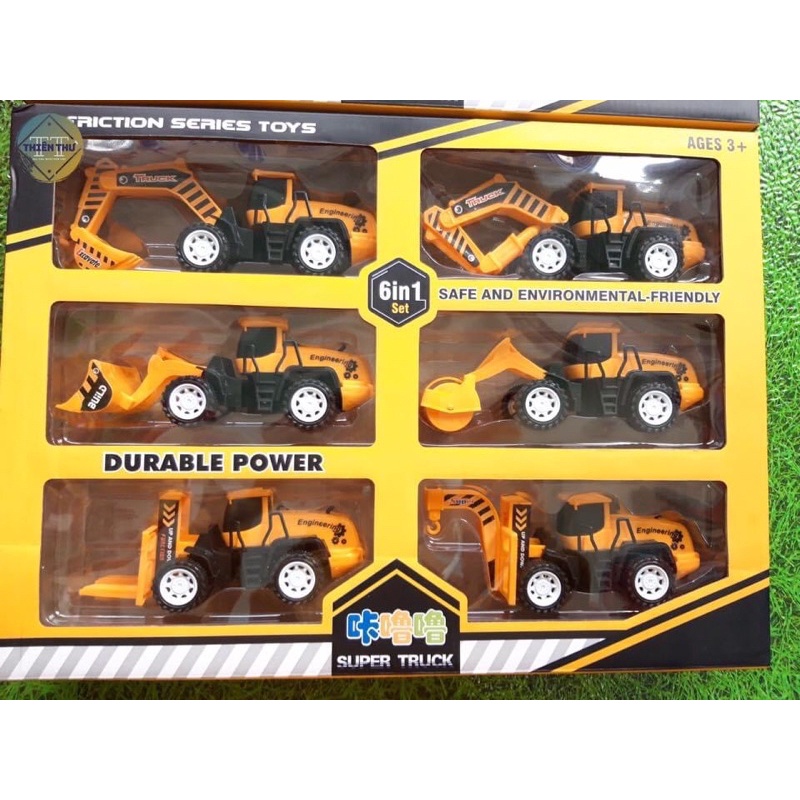 Máy ủi, máy xúc, xe ben hợp kim điều khiển từ xa