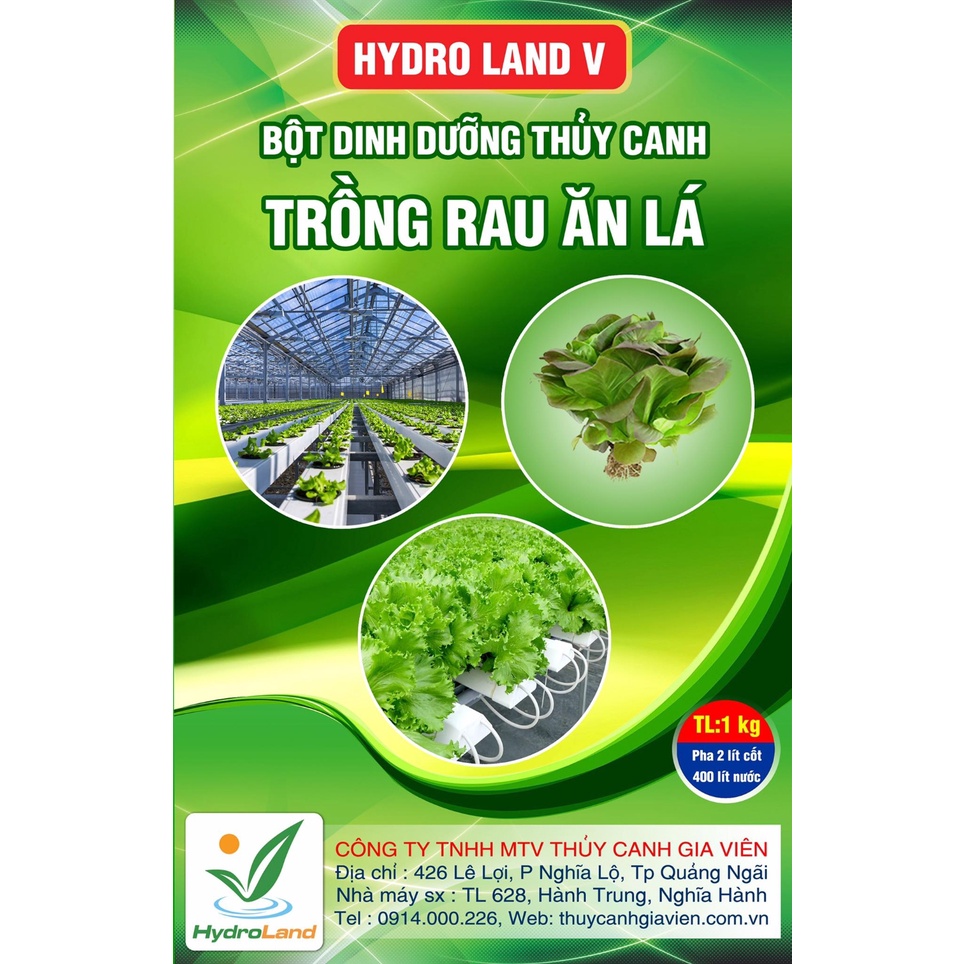 1kg Bột pha Dung dịch dinh dưỡng thủy canh HydroUmat  | Thủy Canh Cần Thơ