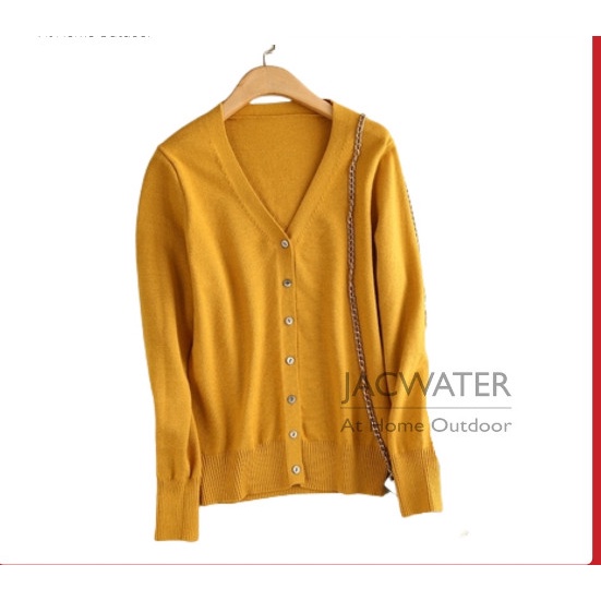 Áo khoác len cardigan nữ mỏng nhiều màu co giãn Laminco