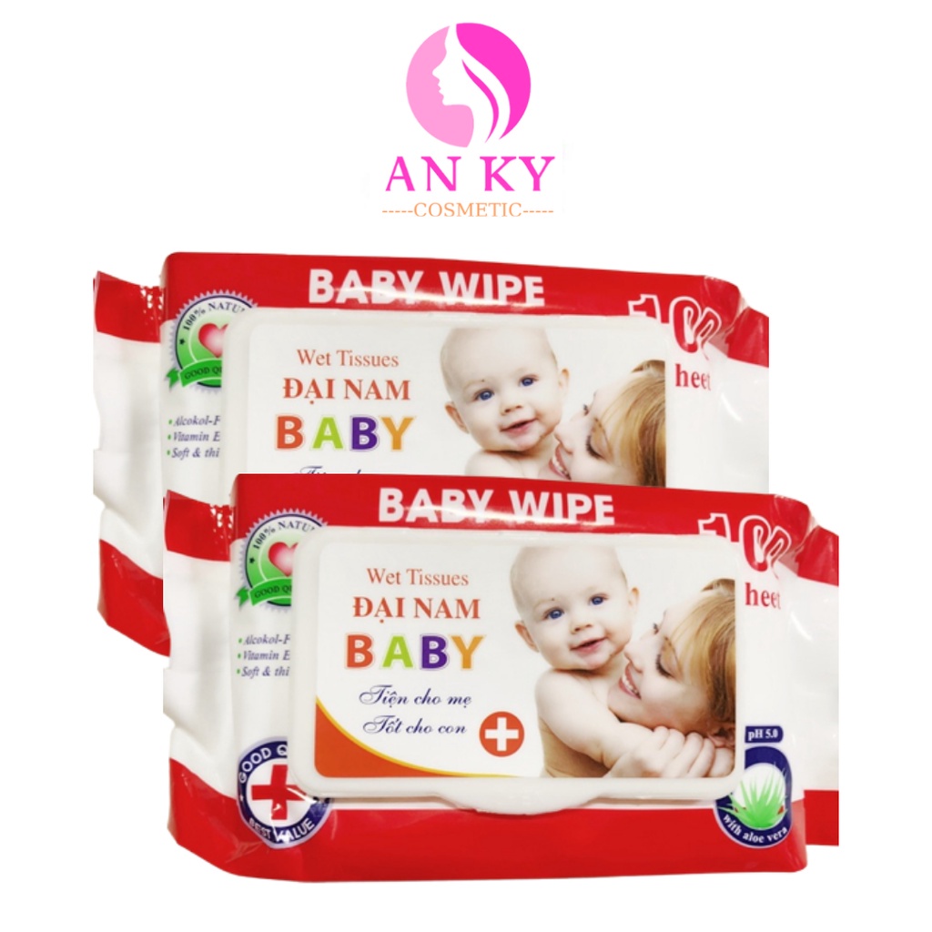 Khăn giấy ướt chính hãng Baby mini không mùi 100 tờ tiện lợi cho mẹ và bé giá siêu rẻ, sử dụng an toàn đã kiểm định N36