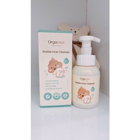 Chính hãng - Dung dịch vệ sinh hữu cơ dạng bọt Orgabebe cho bé trai và bé gái 300ml