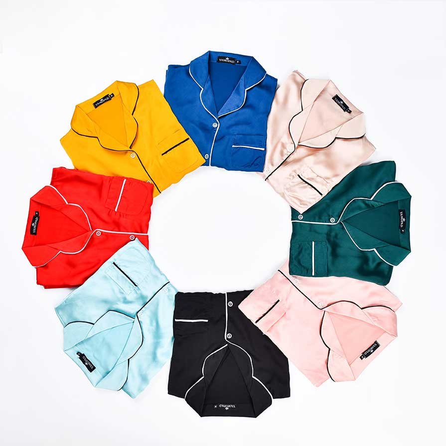 Đồ pizama mặc nhà tay dài dễ thương đáng yêu đồ ngủ thời trang nữ bộ pijama nhiều màu