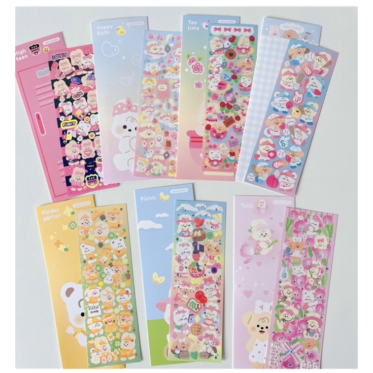 Nhãn dán cute trang trí cực xinh xắn