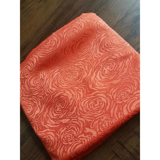 Vải áo dài gấm hoa Hồng