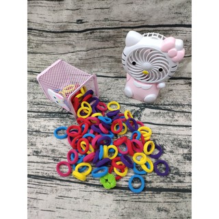 set 100 chun tóc sắc màu trẻ em