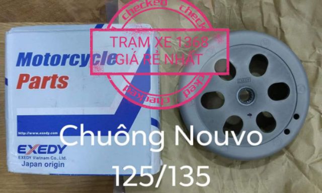 Nồi Sau Nouvo Chuông Bố 3 càng xe Nouvo 4 5 6 Nouvo LX SX 125 135 chính hãng Exedy