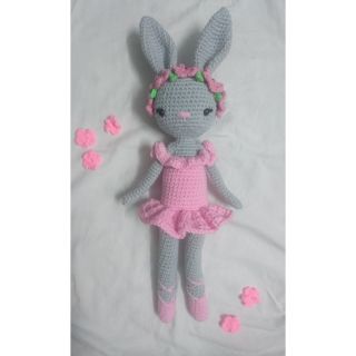 Thỏ Ballerina Bunny Charlotte len móc