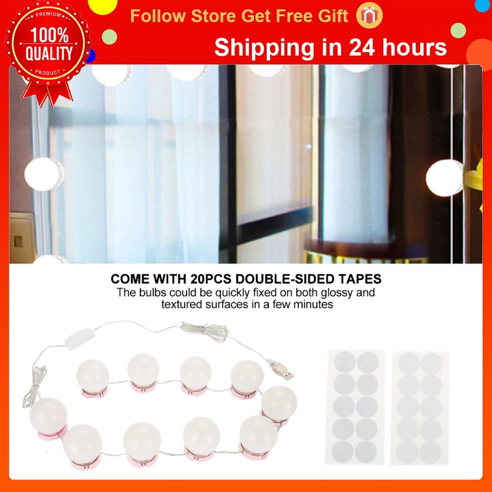 Dây đèn LED gắn gương trang điểm